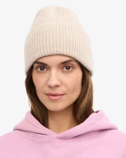 Merino Wool Hat - Ivory White