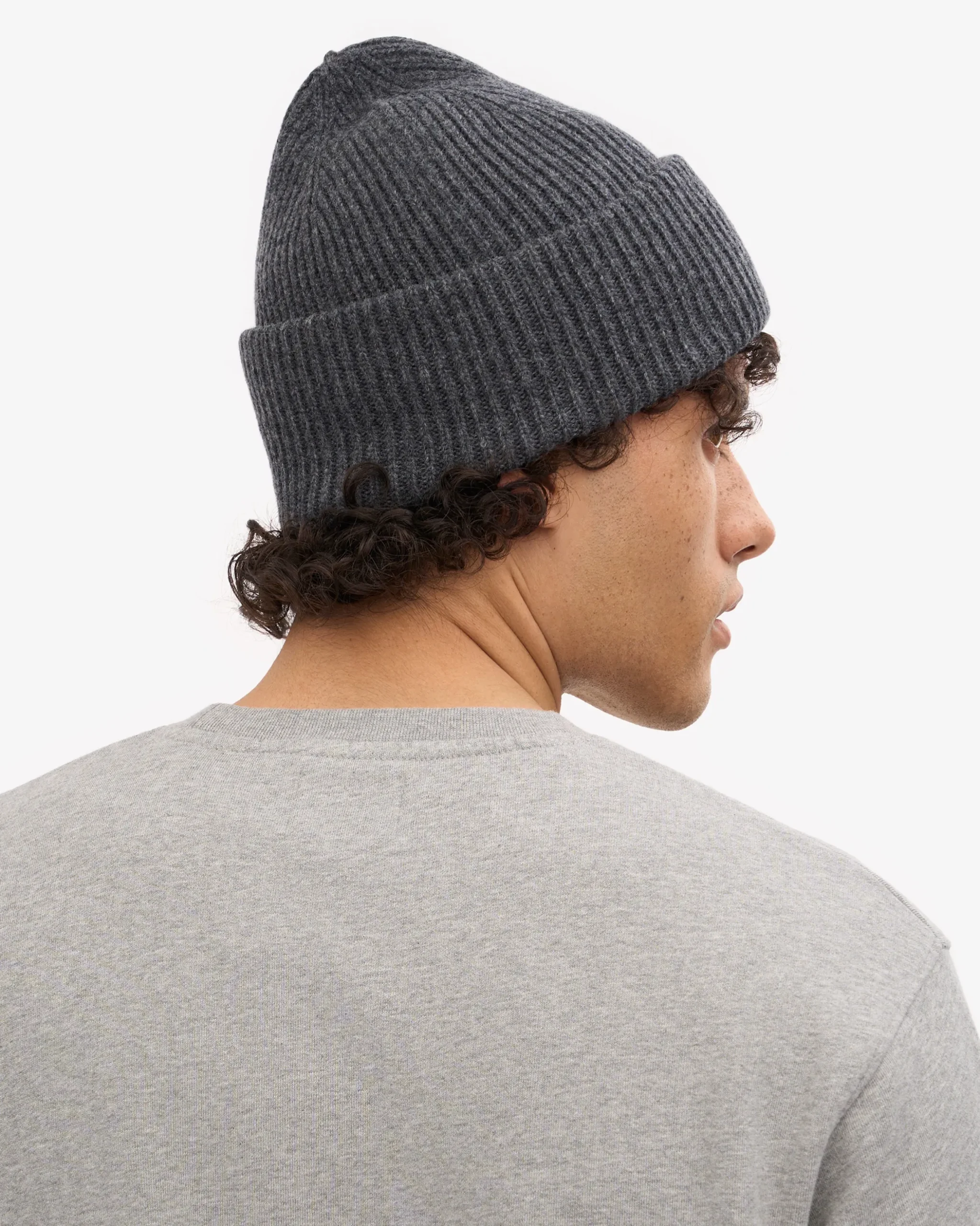 Merino Wool Hat - Lava Grey