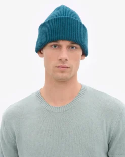 Merino Wool Hat - Ocean Green