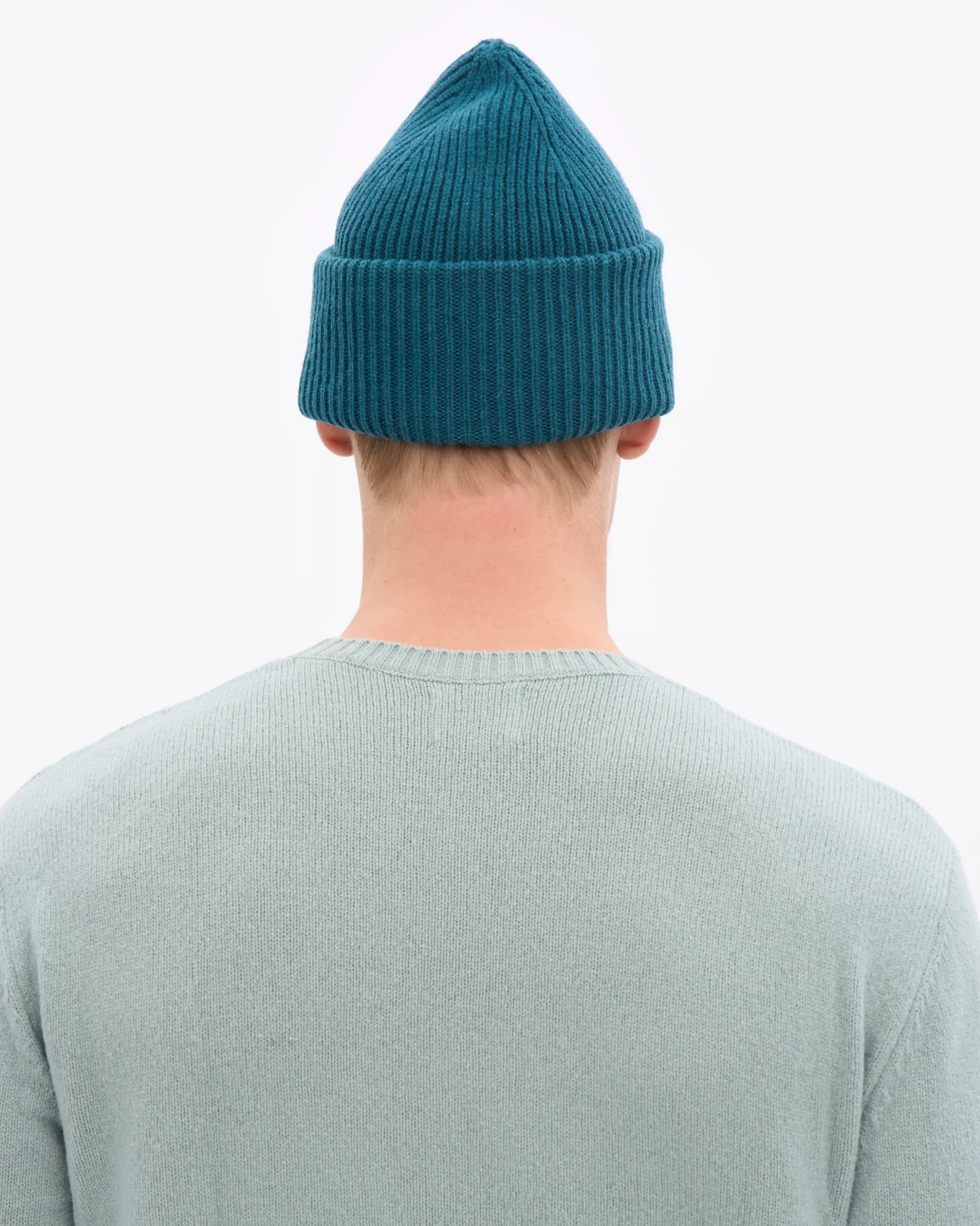 Merino Wool Hat - Ocean Green