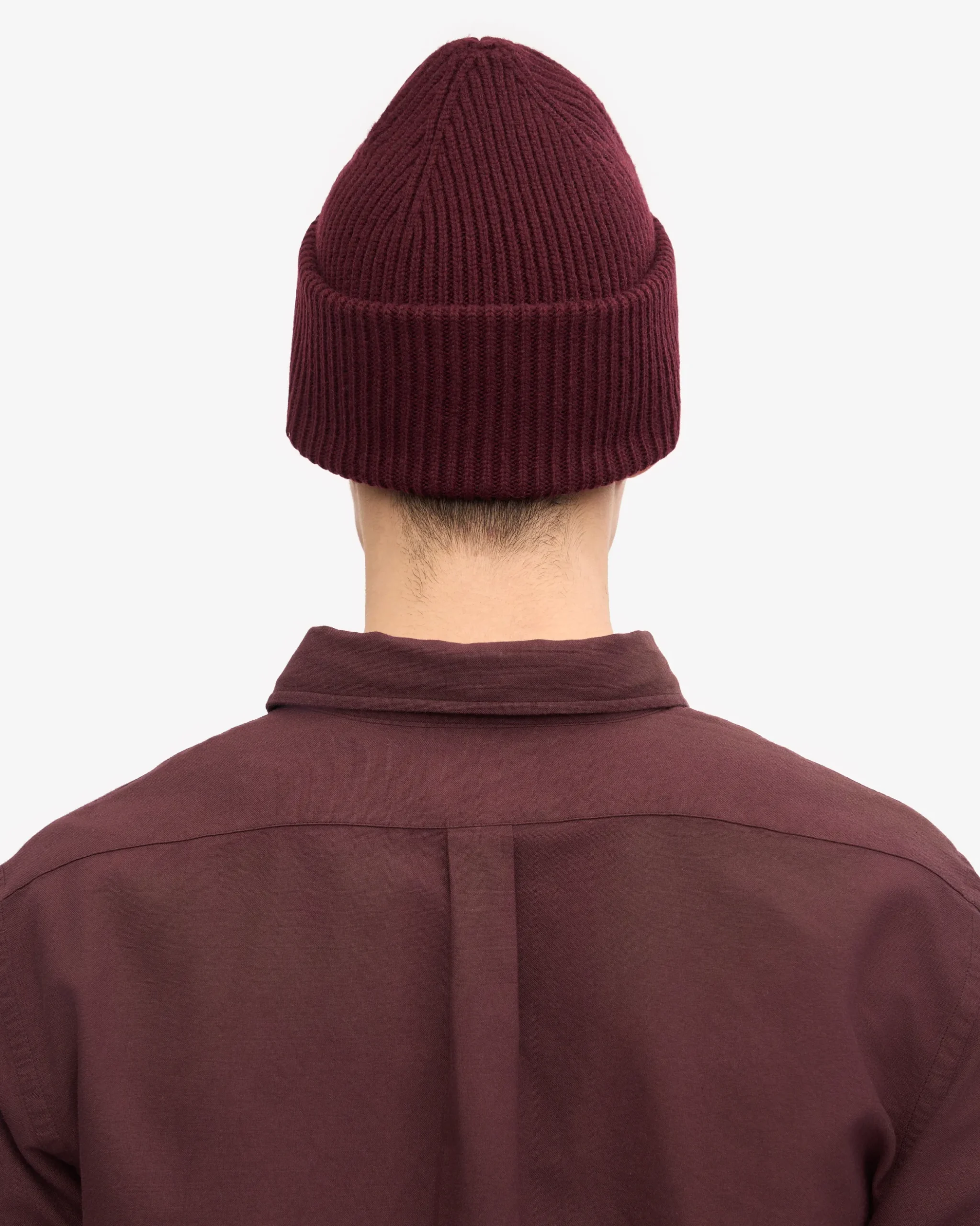 Merino Wool Hat - Oxblood Red