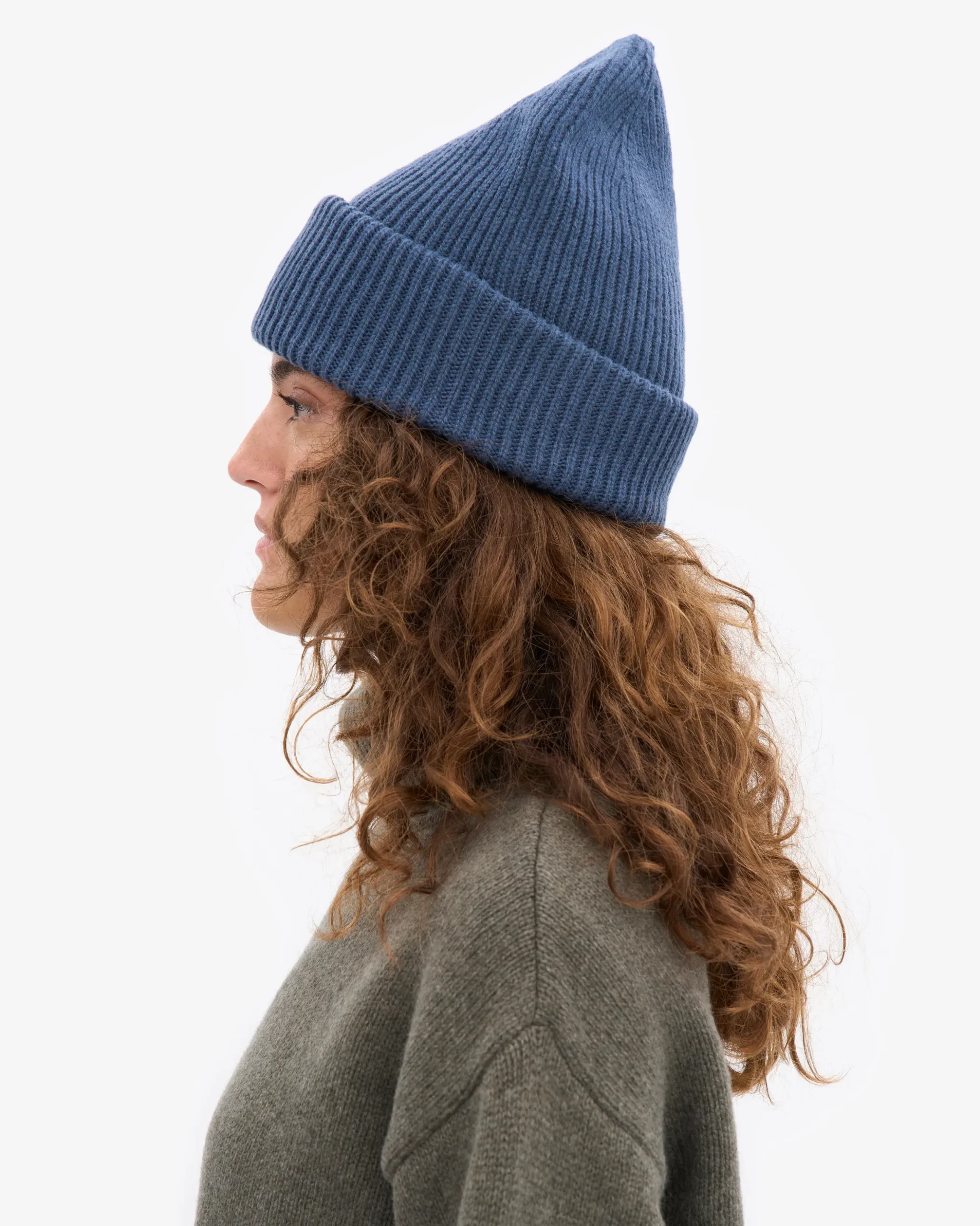 Merino Wool Hat - Petrol Blue