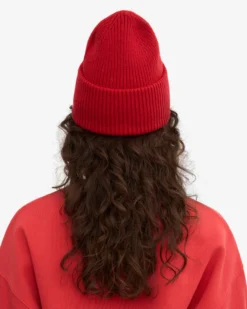 Merino Wool Hat - Scarlet Red