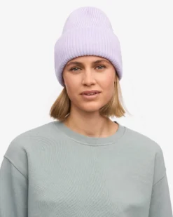 Merino Wool Hat - Soft Lavender