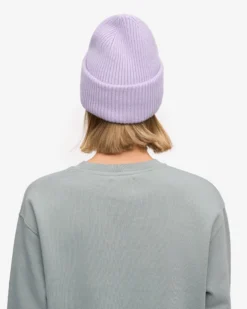 Merino Wool Hat - Soft Lavender
