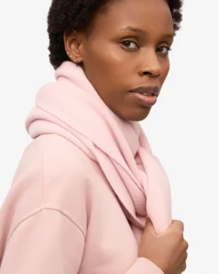 Merino Wool Scarf - Faded Pink