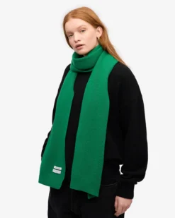 Merino Wool Scarf - Kelly Green