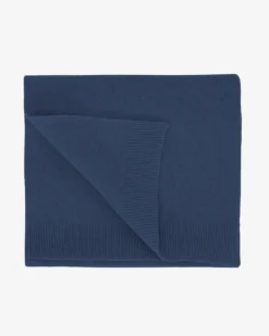Merino Wool Scarf - Petrol Blue