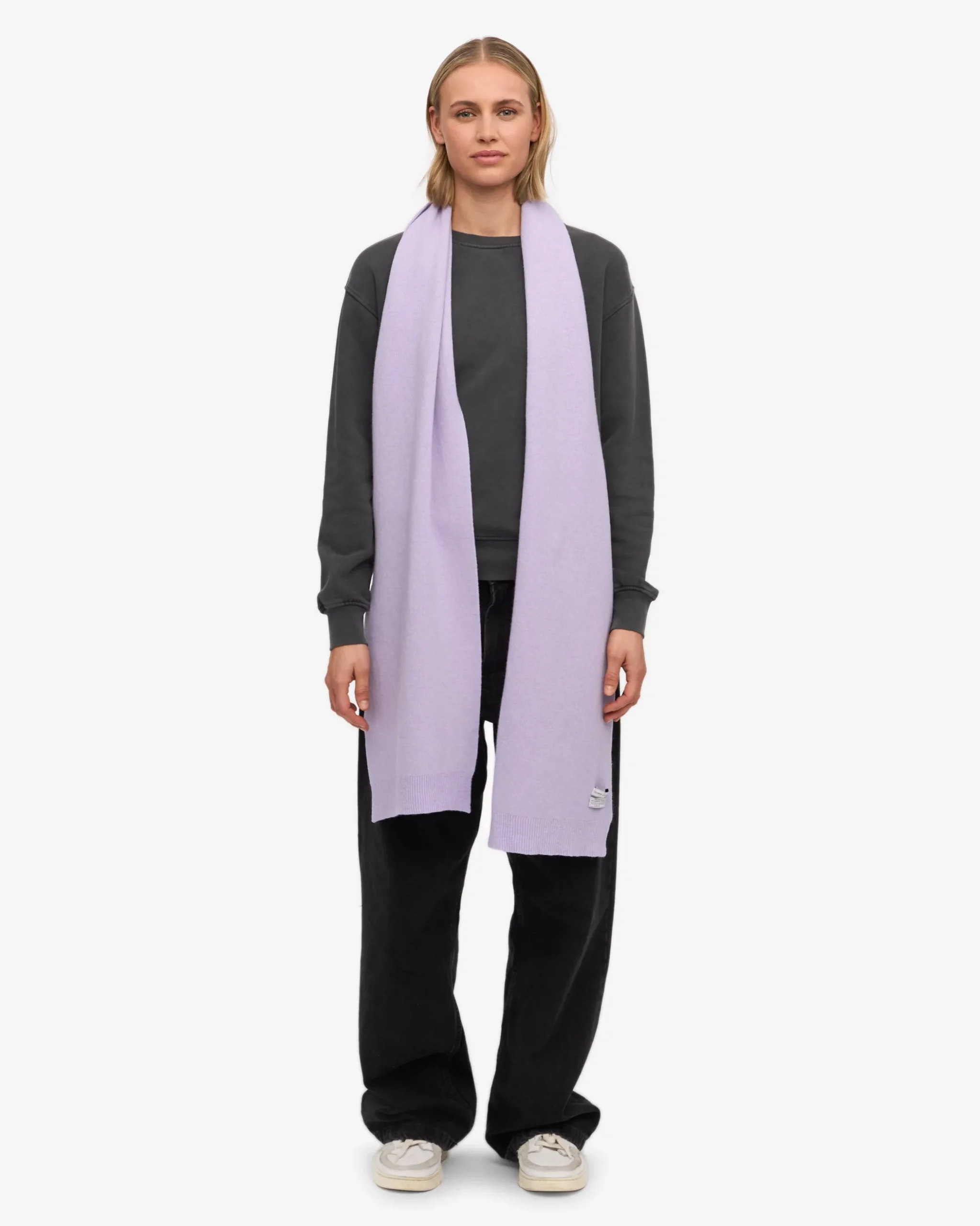 Merino Wool Scarf - Soft Lavender