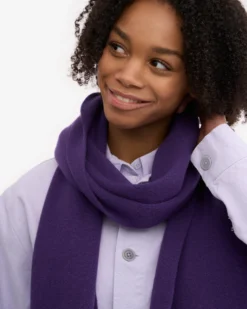 Merino Wool Scarf - Ultra Violet