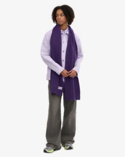 Merino Wool Scarf - Ultra Violet