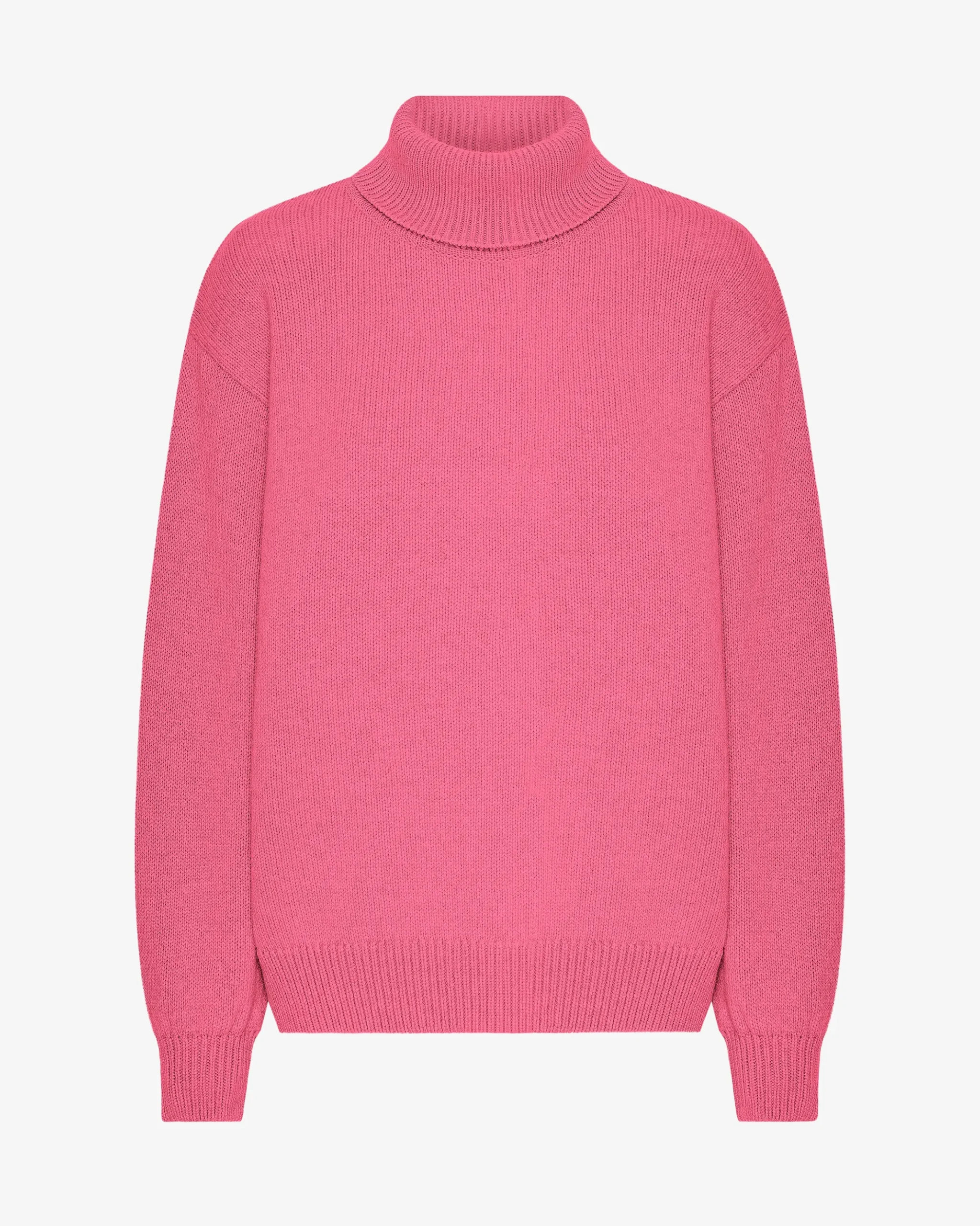 Merino Wool Turtleneck - Bubblegum Pink