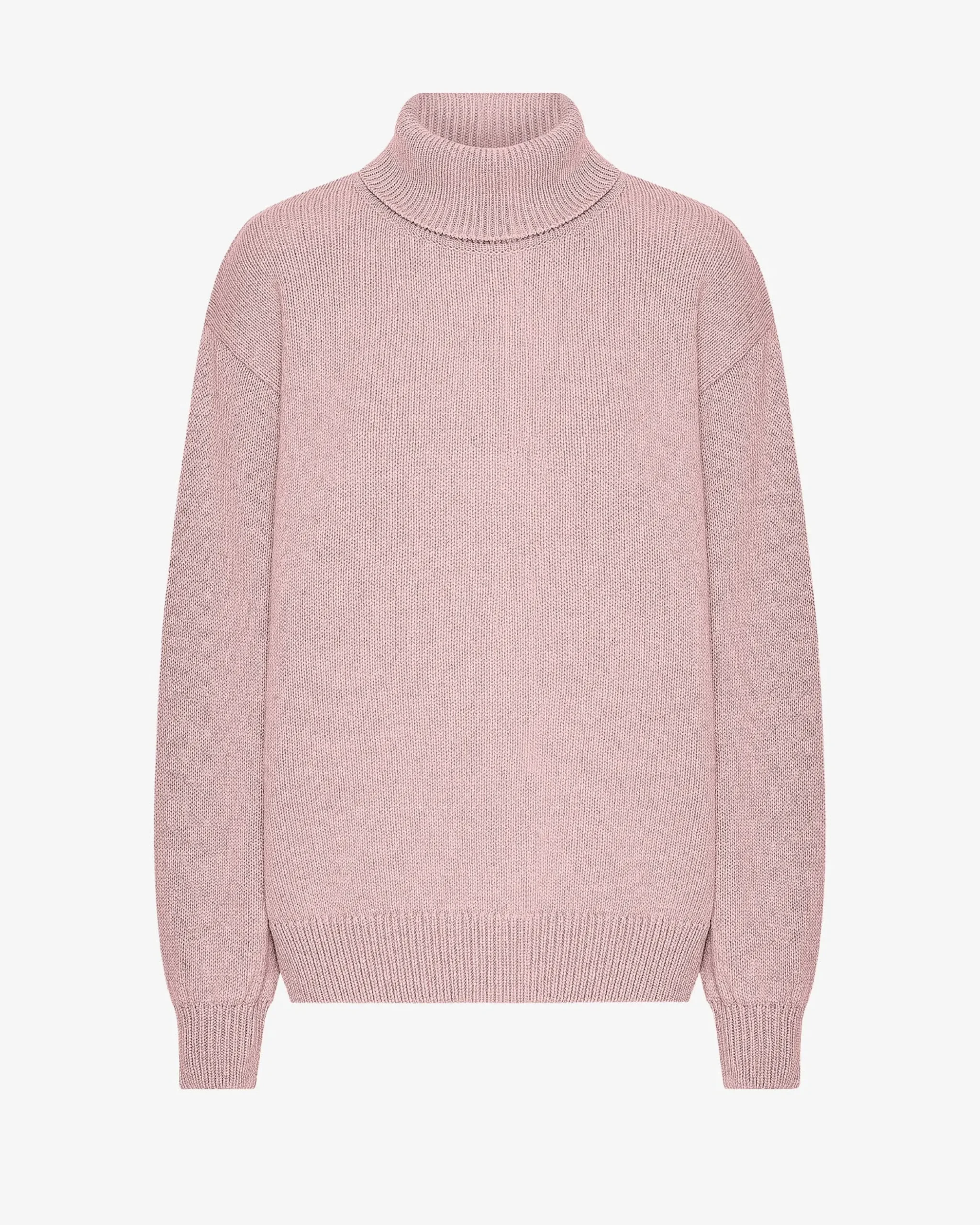 Merino Wool Turtleneck - Faded Pink