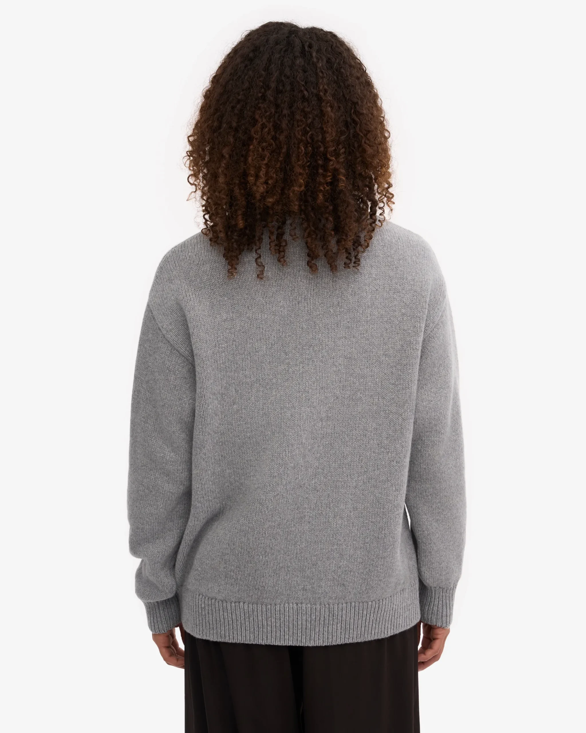 Merino Wool Turtleneck - Heather Grey