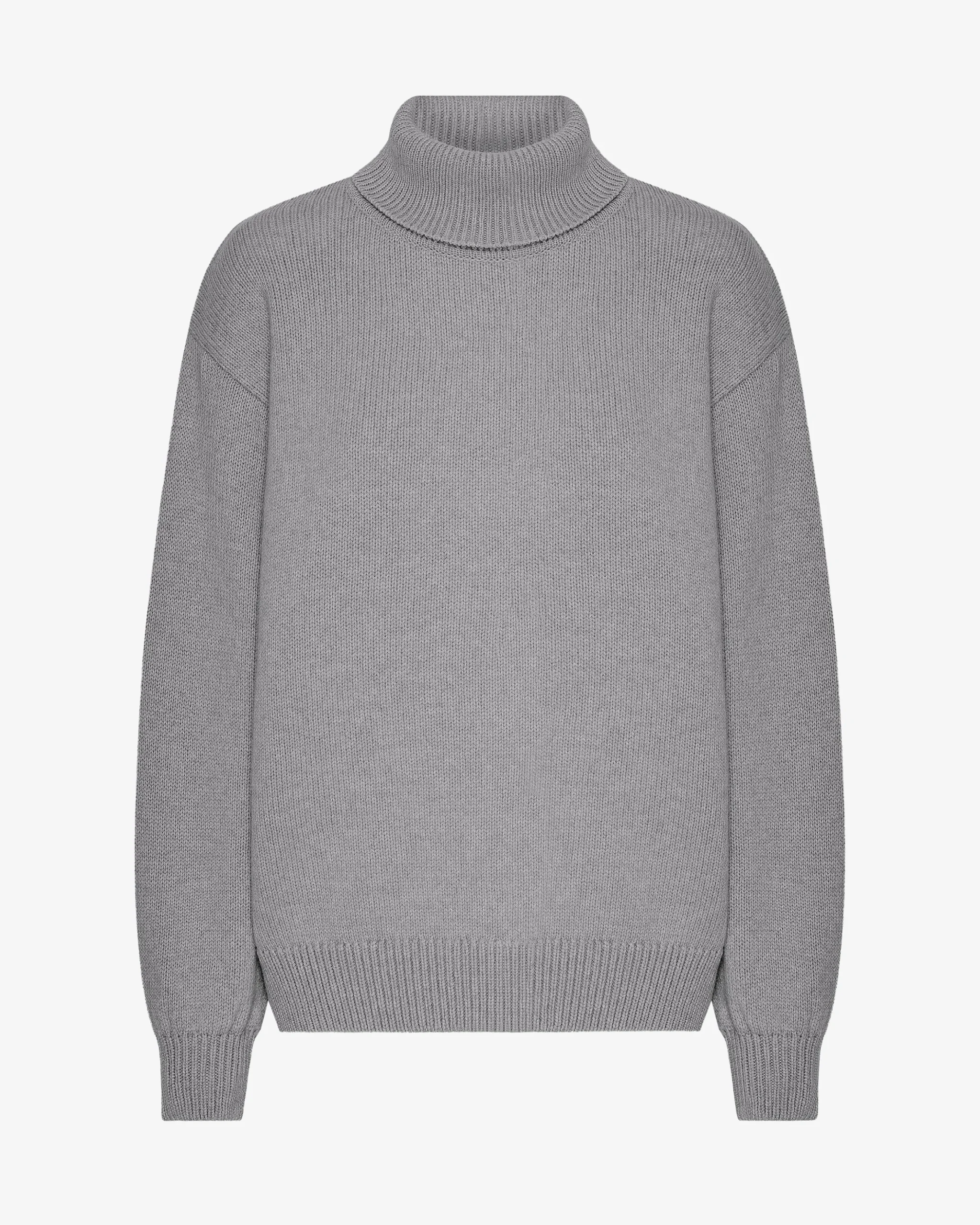 Merino Wool Turtleneck - Heather Grey