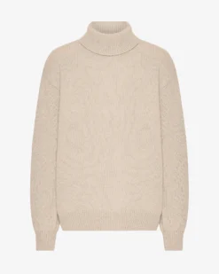 Merino Wool Turtleneck - Ivory White