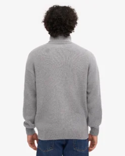 Merino Wool Turtleneck - Warm Taupe