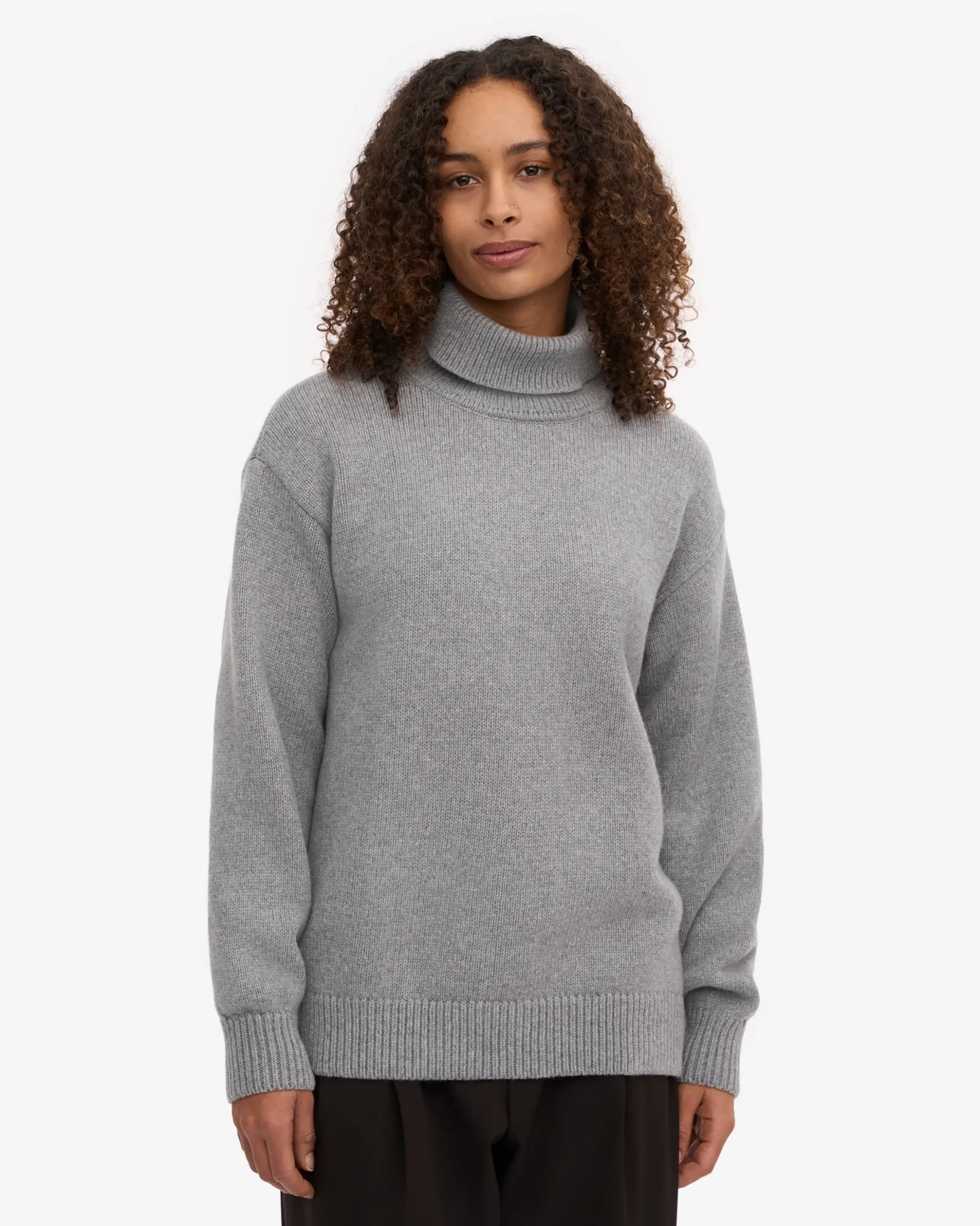 Merino Wool Turtleneck - Warm Taupe