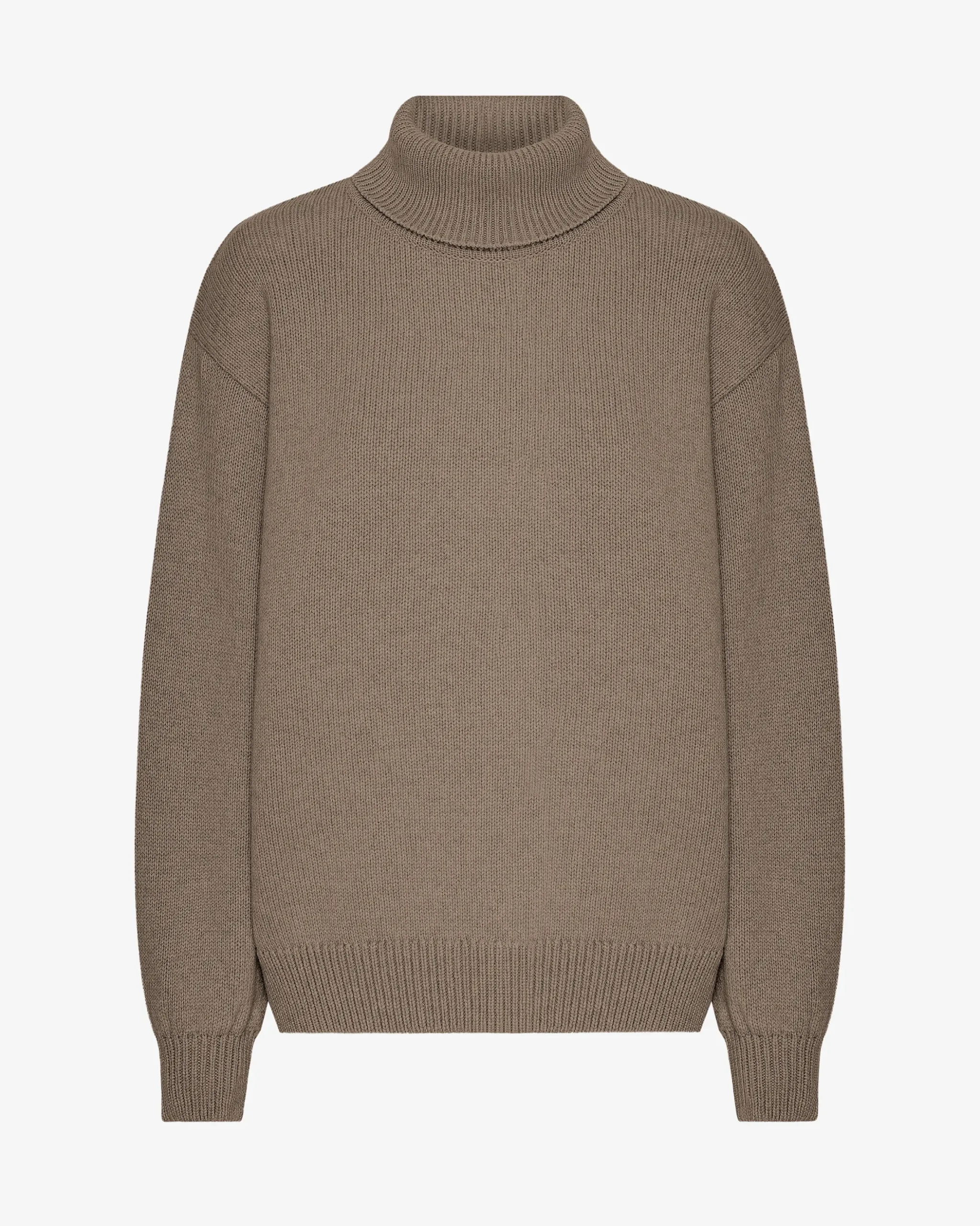 Merino Wool Turtleneck - Warm Taupe