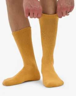 Organic Active Sock - Burned Yellow (3-Pack)
