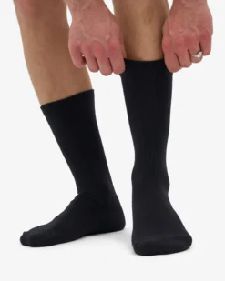 Organic Active Sock - Deep Black (3-Pack)