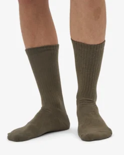 Organic Active Sock - Dusty Olive
