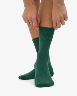 Organic Active Sock - Emerald Green