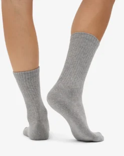 Organic Active Sock - Heather Grey