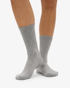 Organic Active Sock - Heather Grey (3-Pack)