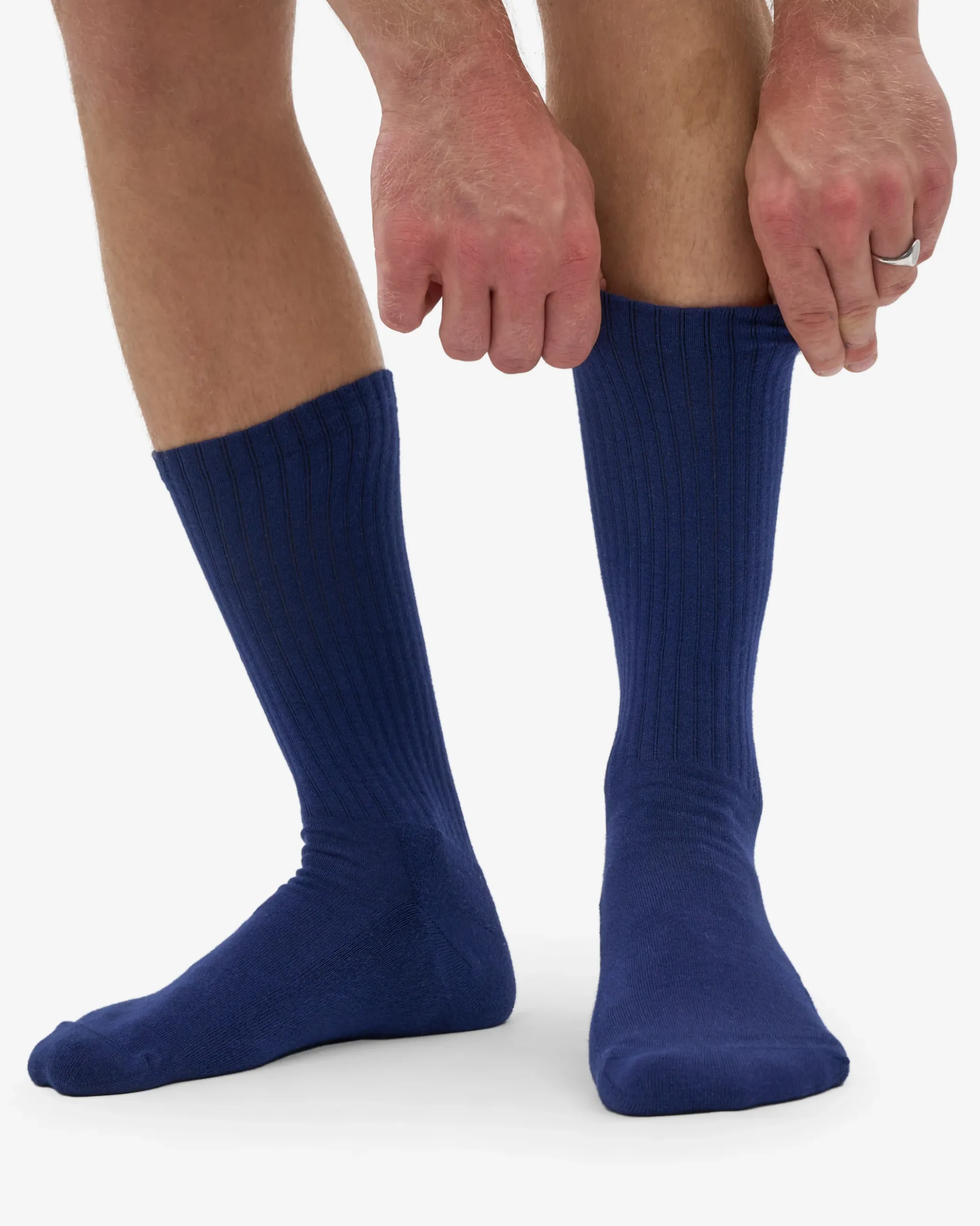 Organic Active Sock - Marine Blue