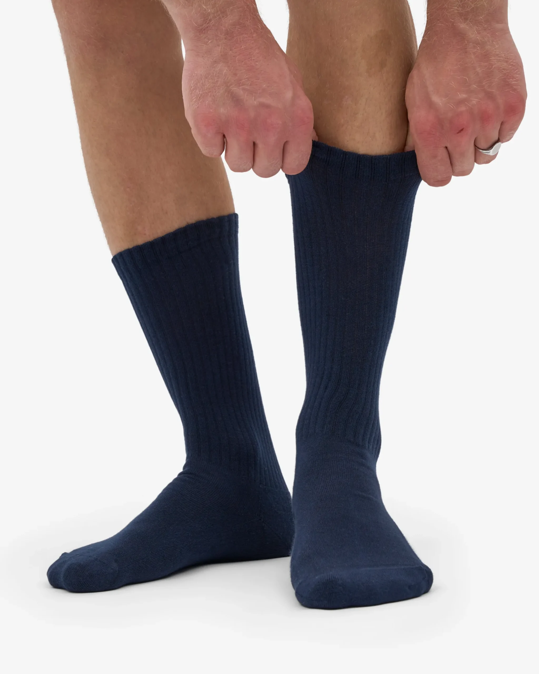 Organic Active Sock - Navy Blue (3-Pack)