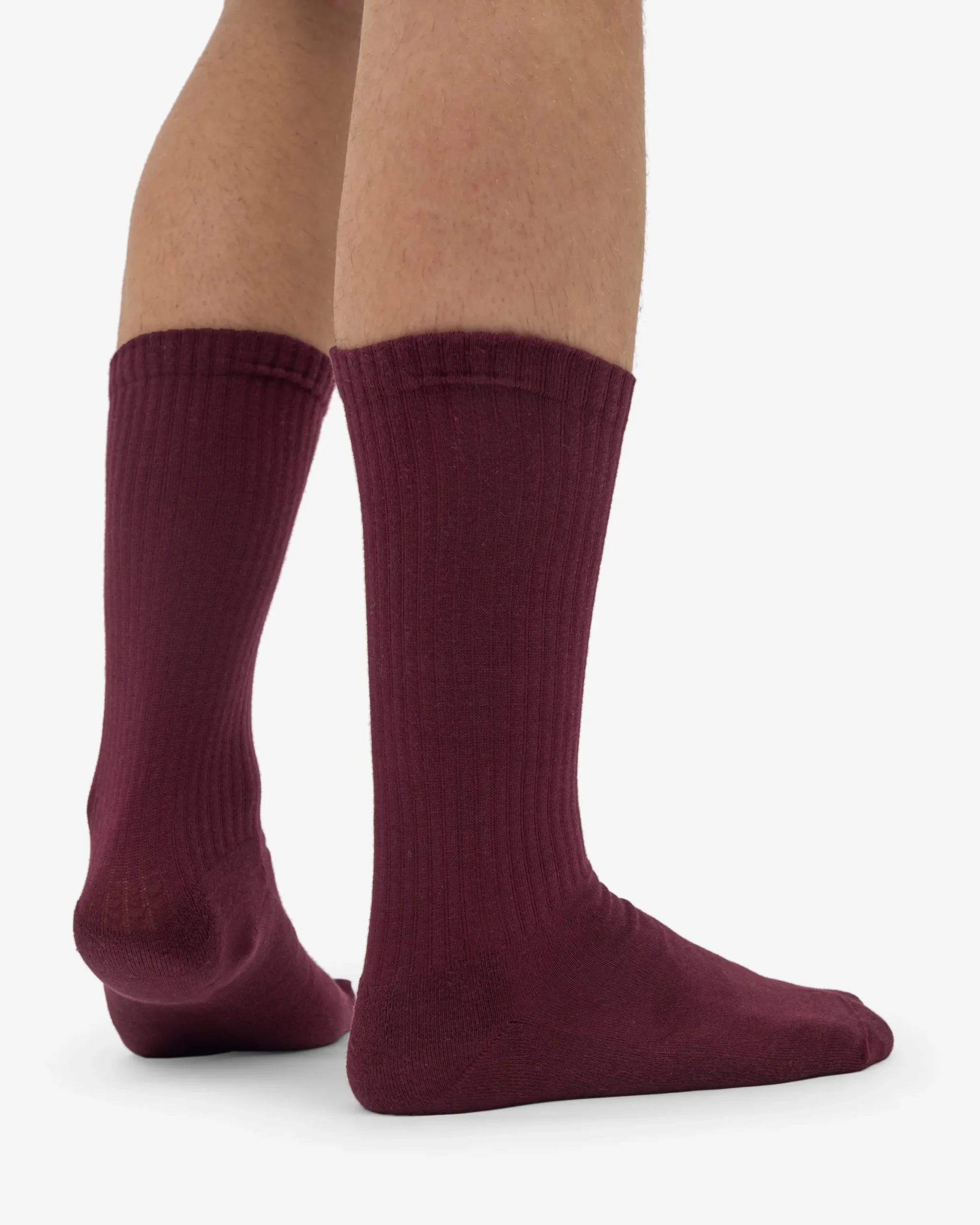 Organic Active Sock - Oxblood Red (3-Pack)