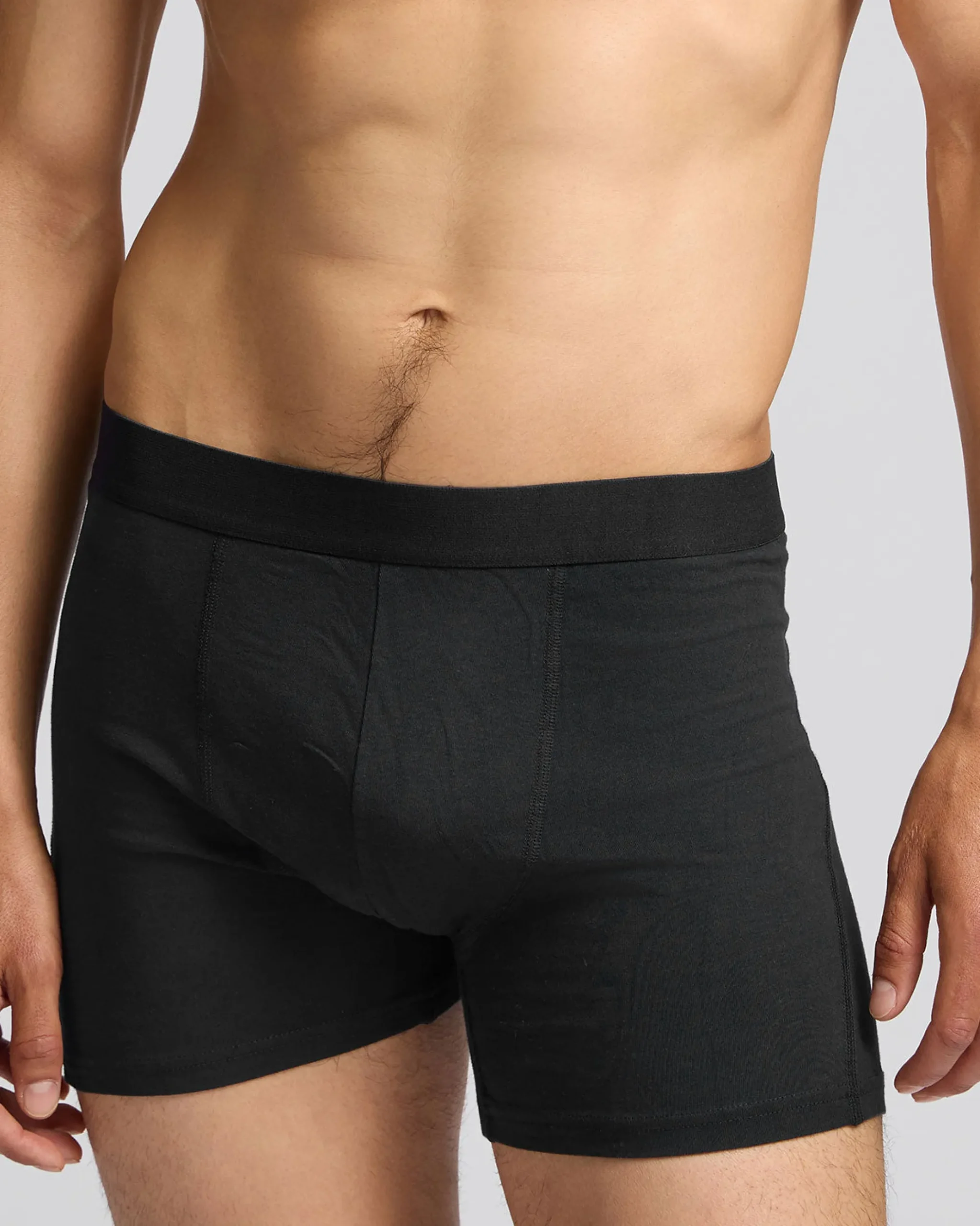 Organic Boxer Briefs 3 Pack - Deep Black