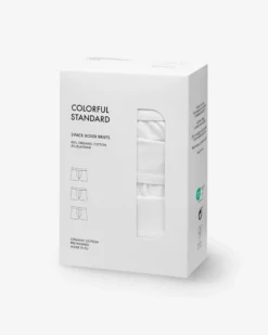 Organic Boxer Briefs 3 Pack - Optical White