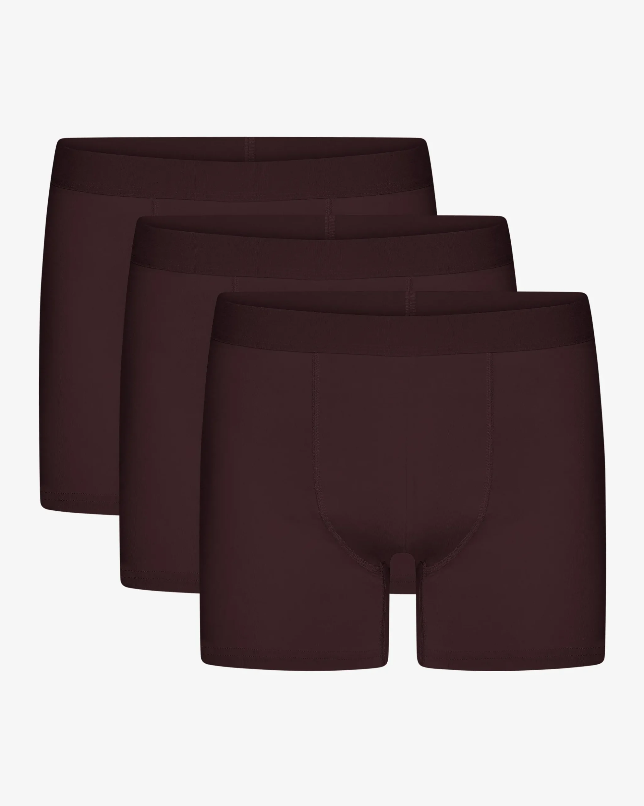 Organic Boxer Briefs 3 Pack - Oxblood Red