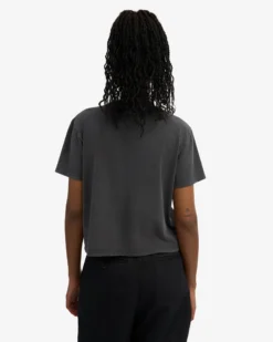 Organic Boxy Crop Tee - Faded Black (3-Pack)