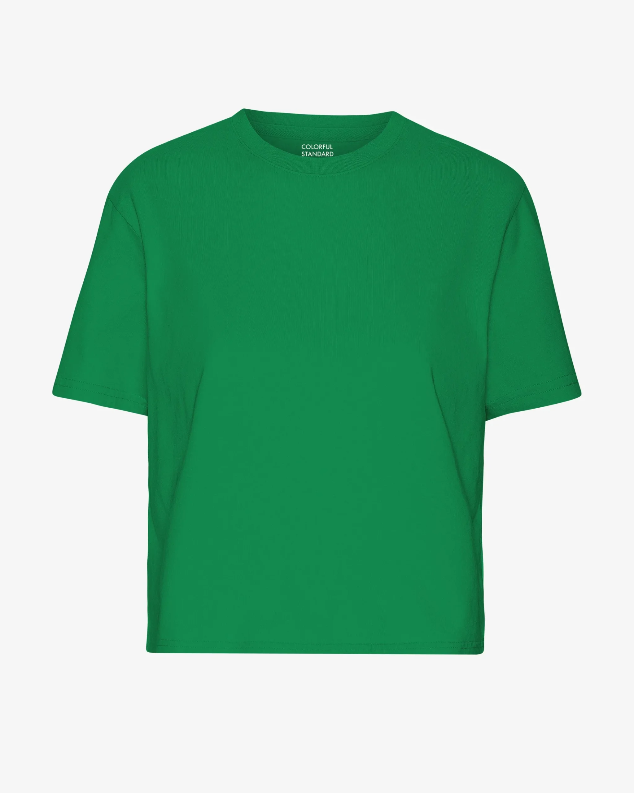 Organic Boxy Crop Tee - Kelly Green
