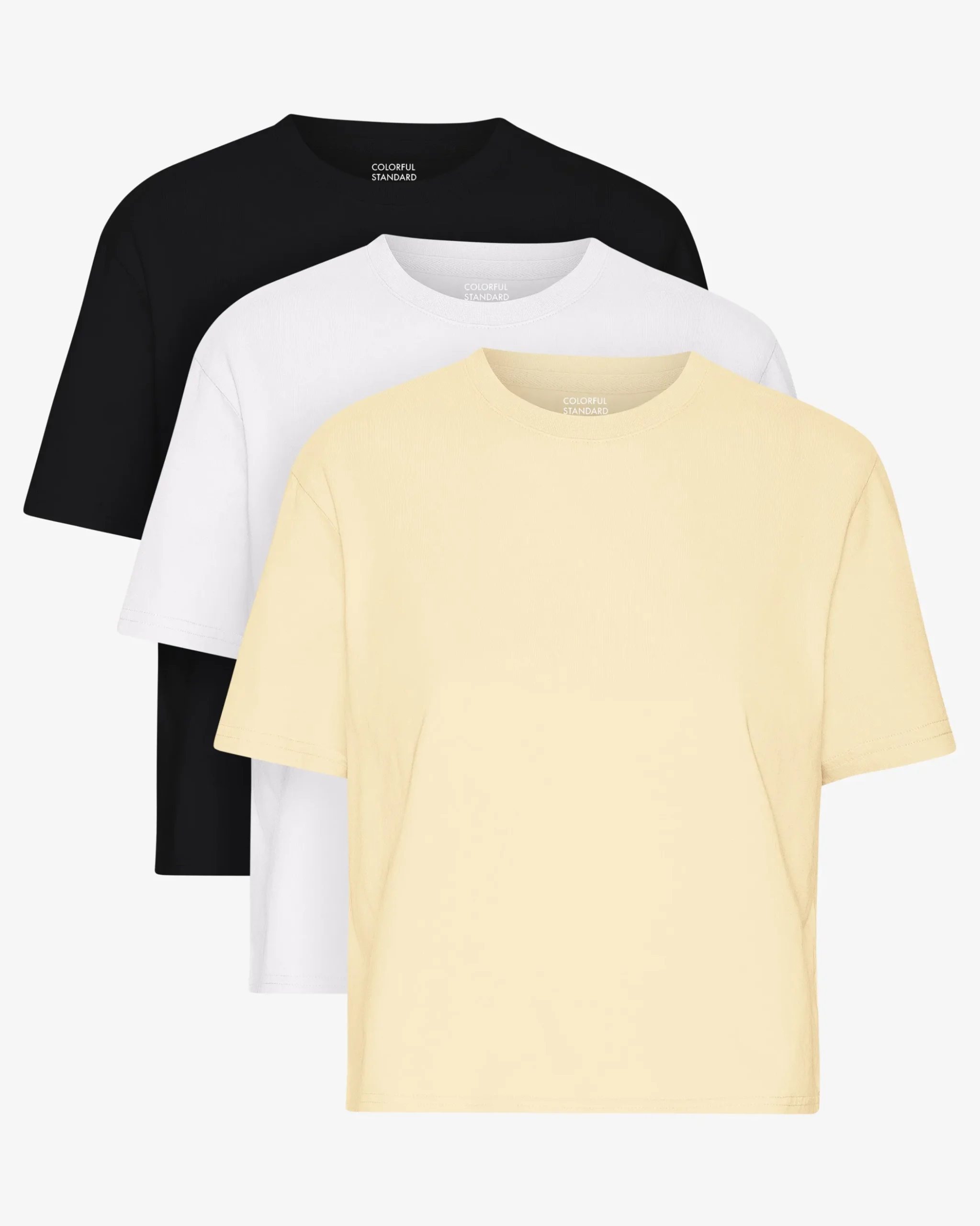 Organic Boxy Crop Tee - Mixed 08 (3-Pack)