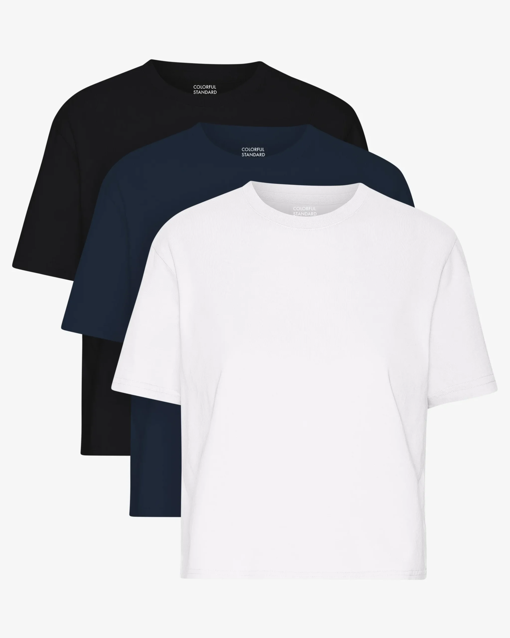 Organic Boxy Crop Tee - Mixed 01 (3-Pack)