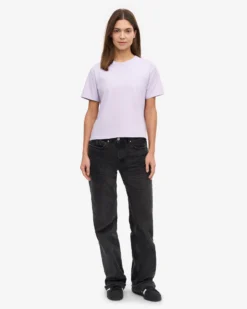 Organic Boxy Crop Tee - Soft Lavender (3-Pack)
