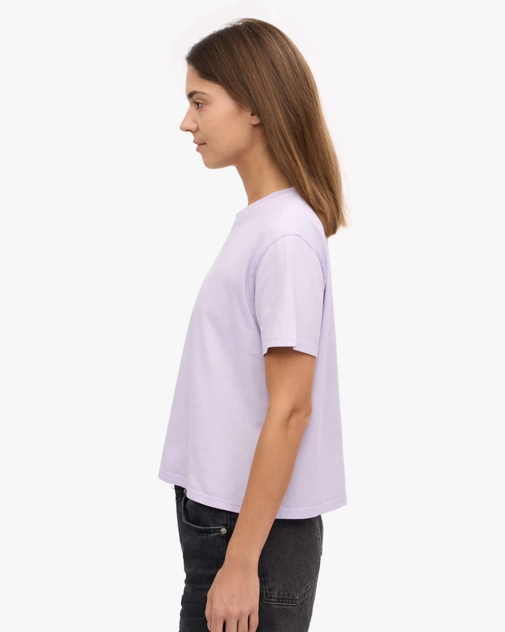 Organic Boxy Crop Tee - Soft Lavender (3-Pack)