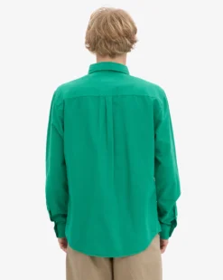 Organic Button Down Shirt - Kelly Green