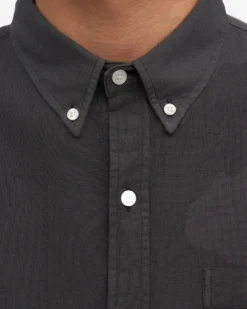 Organic Button Down Shirt - Lava Grey