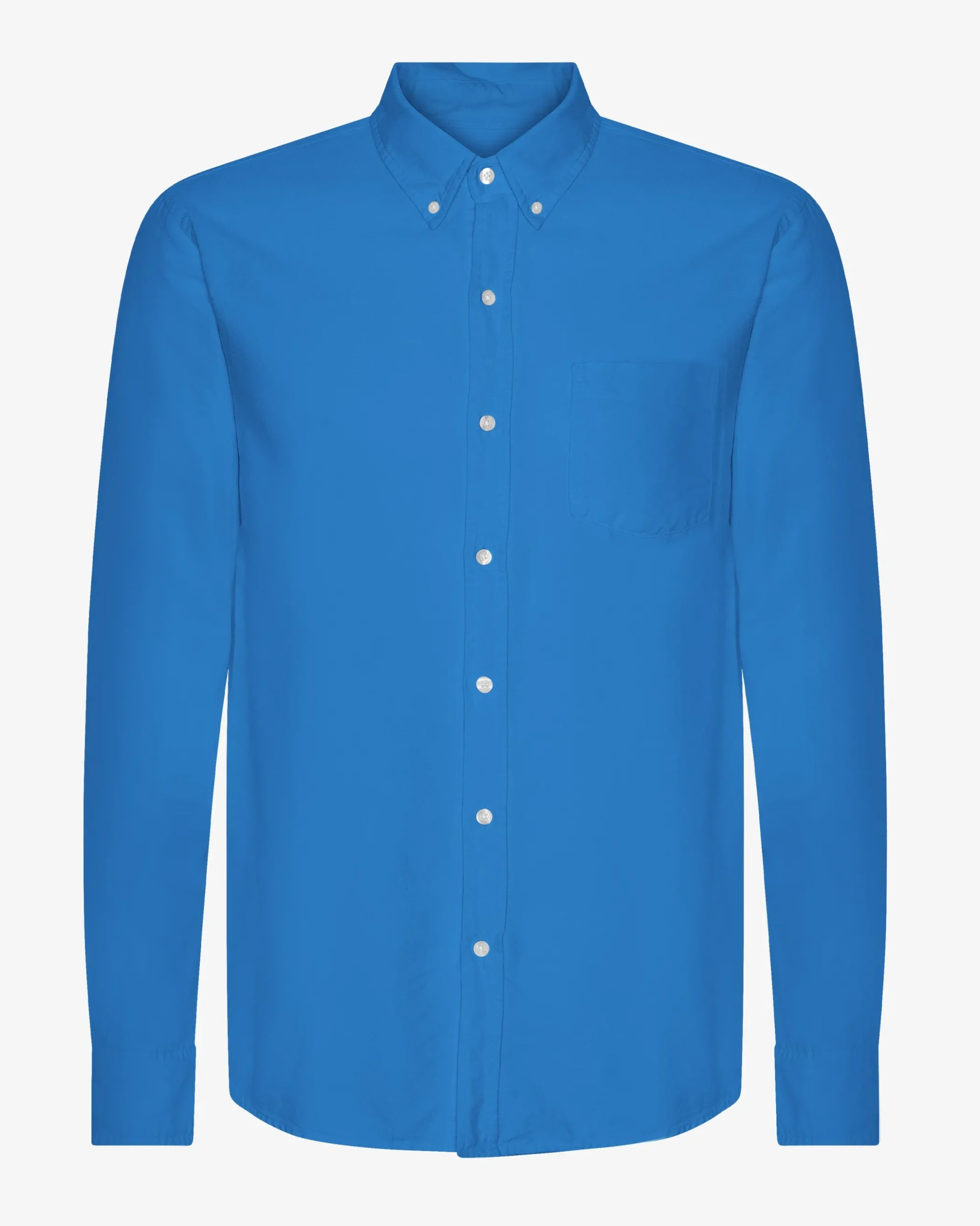 Organic Button Down Shirt - Pacific Blue