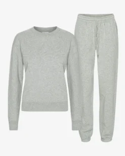 Organic Classic Sweatsuit - Heather Grey