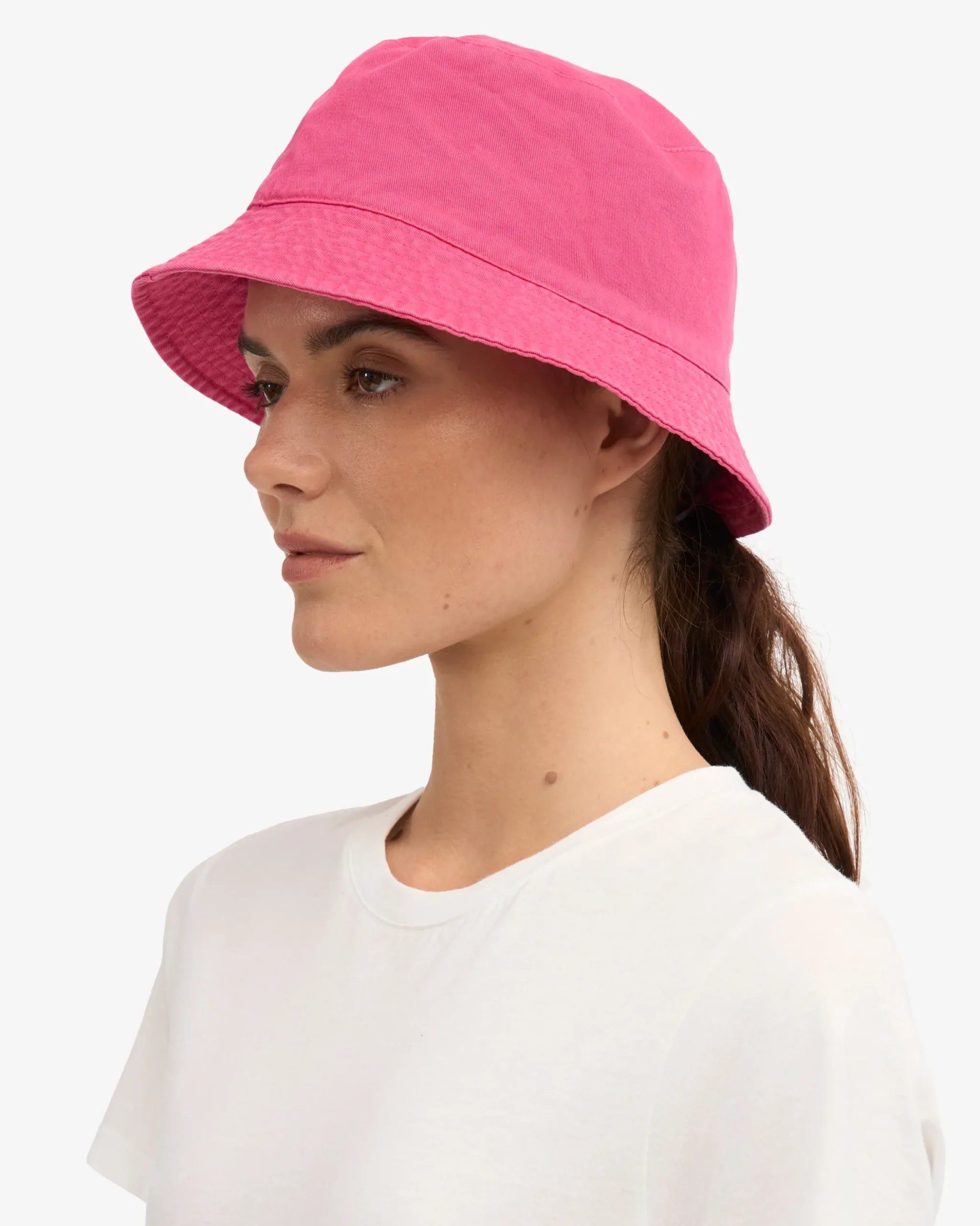 Organic Cotton Bucket Hat - Bubblegum Pink