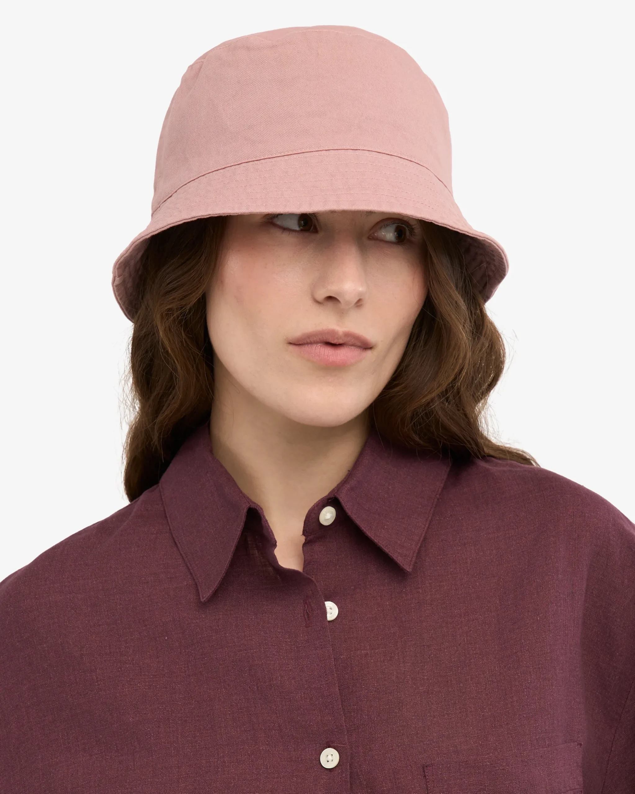 Organic Cotton Bucket Hat - Faded Pink