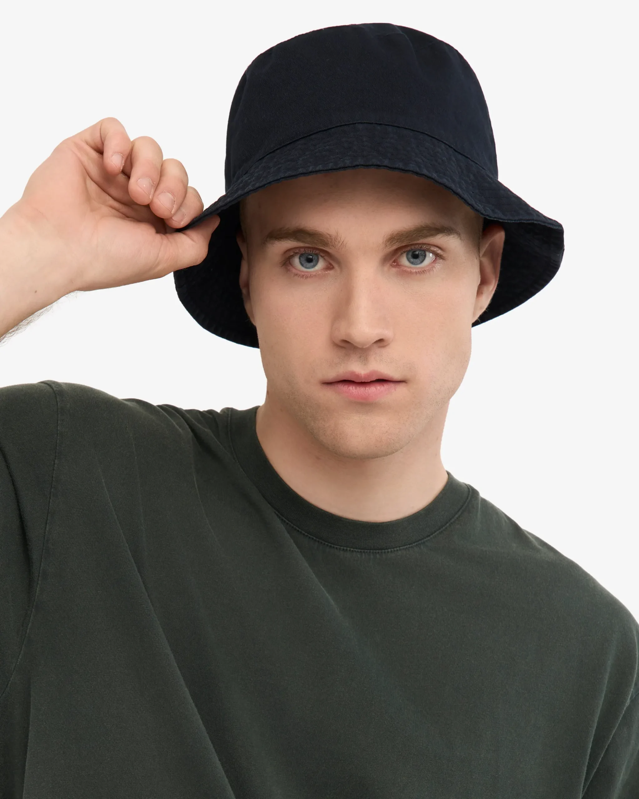 Organic Cotton Bucket Hat - Navy Blue