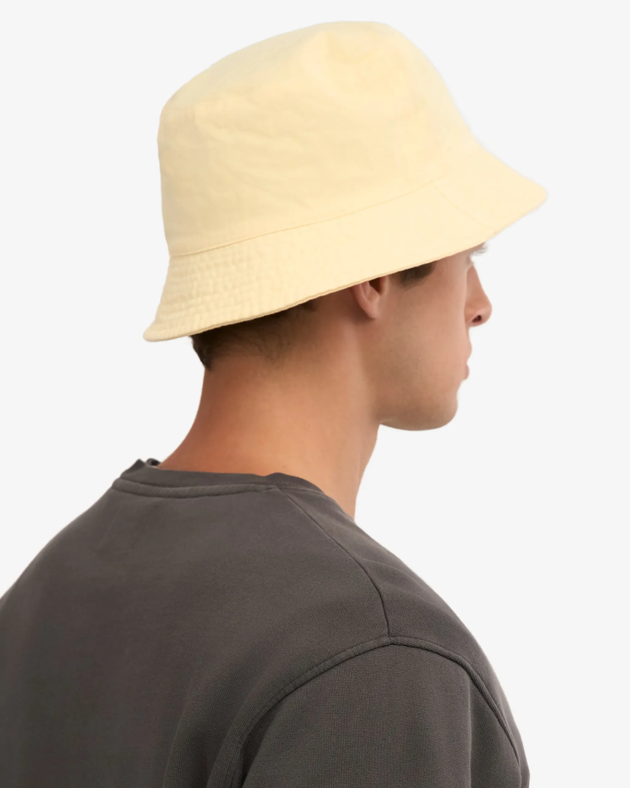 Organic Cotton Bucket Hat - Soft Yellow