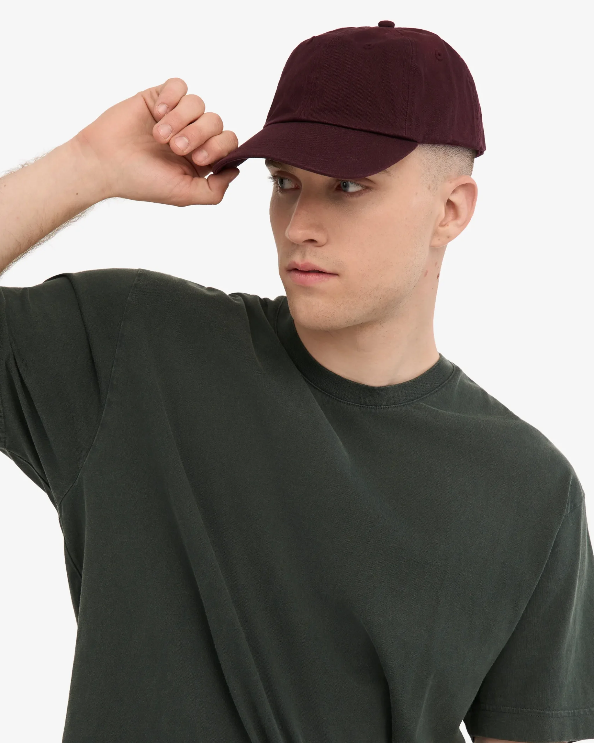 Organic Cotton Cap - Oxblood Red